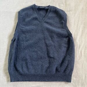 Brooks Brothers 100% Lambswool Blue Vest size: Medium
